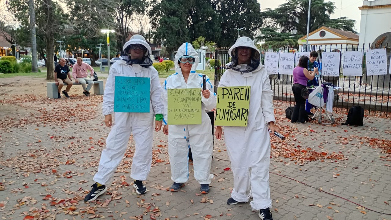 Se manifestaron contra la contaminación con agrotóxicos en General Rodríguez