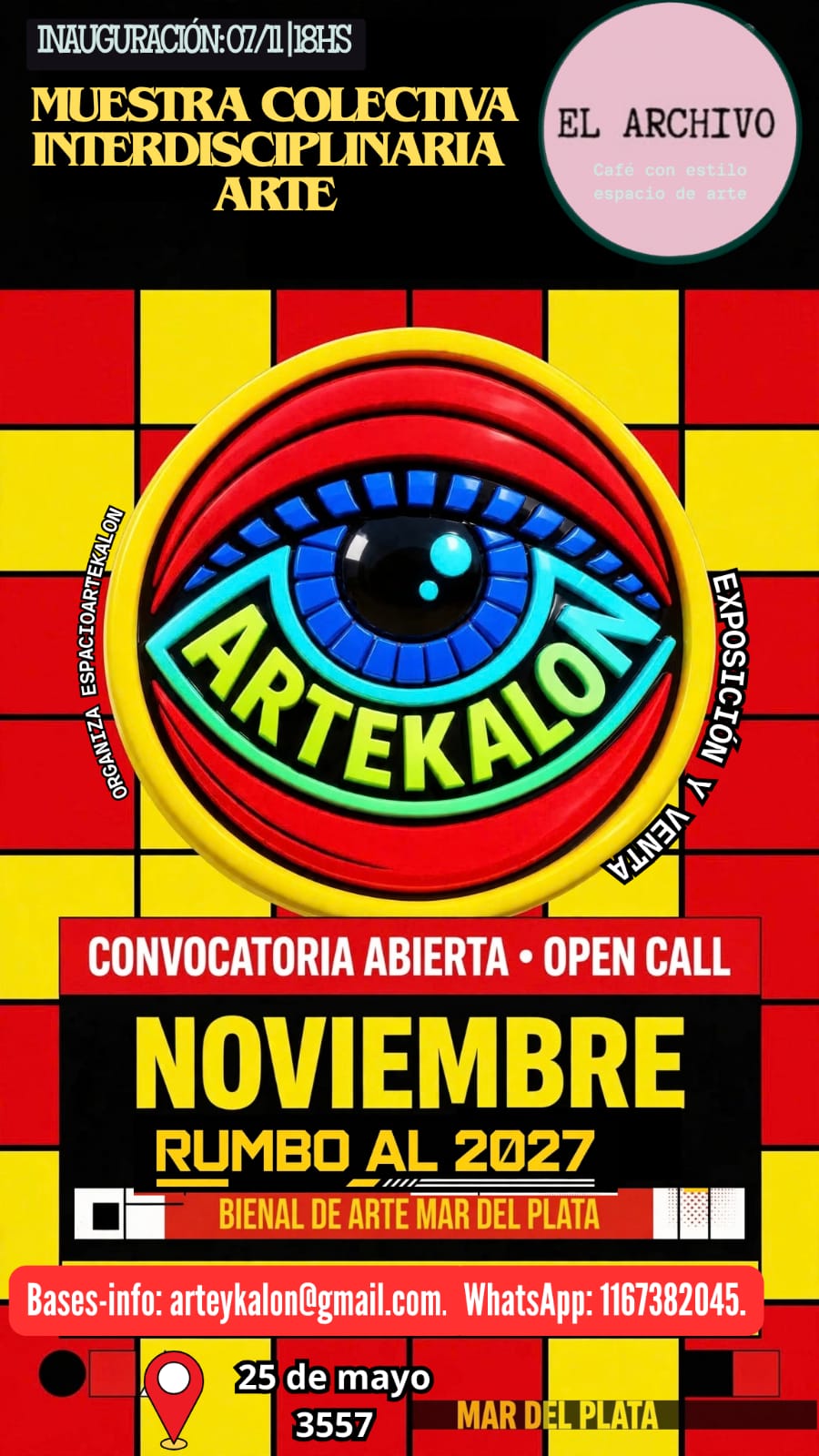 Espacio Artekalon abre la convocatoria para su Muestra Colectiva Interdisciplinaria de Arte en Mar del Plata