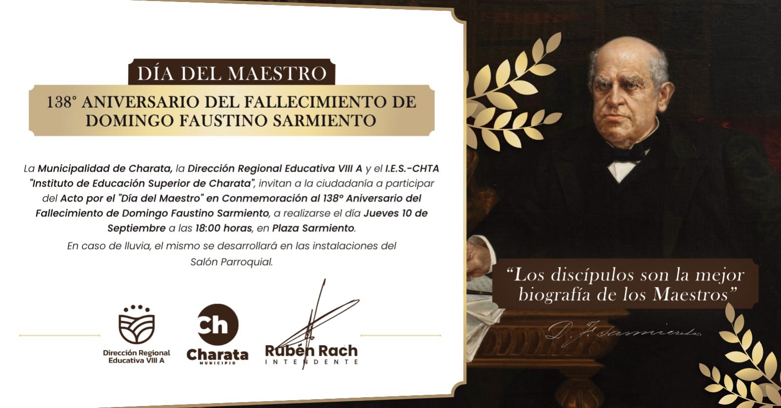 MUNICIPIO DE CHARATA: 10 DE SEPTIEMBRE ACTO CONMEMORATIVO.