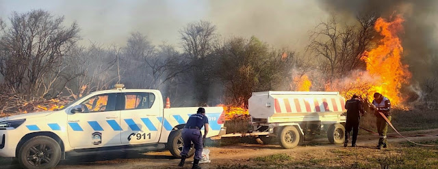 Incendio forestal en jurisdicción de Pozo de Maza y comunidades aledañas