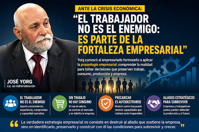 Yorg convocó al empresariado formoseño a utilizar la estrategia praxeológica ante la crisis económica