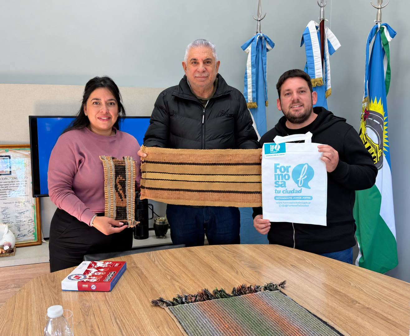 Jofré recibió a dirigentes del club Argentinos Juniors