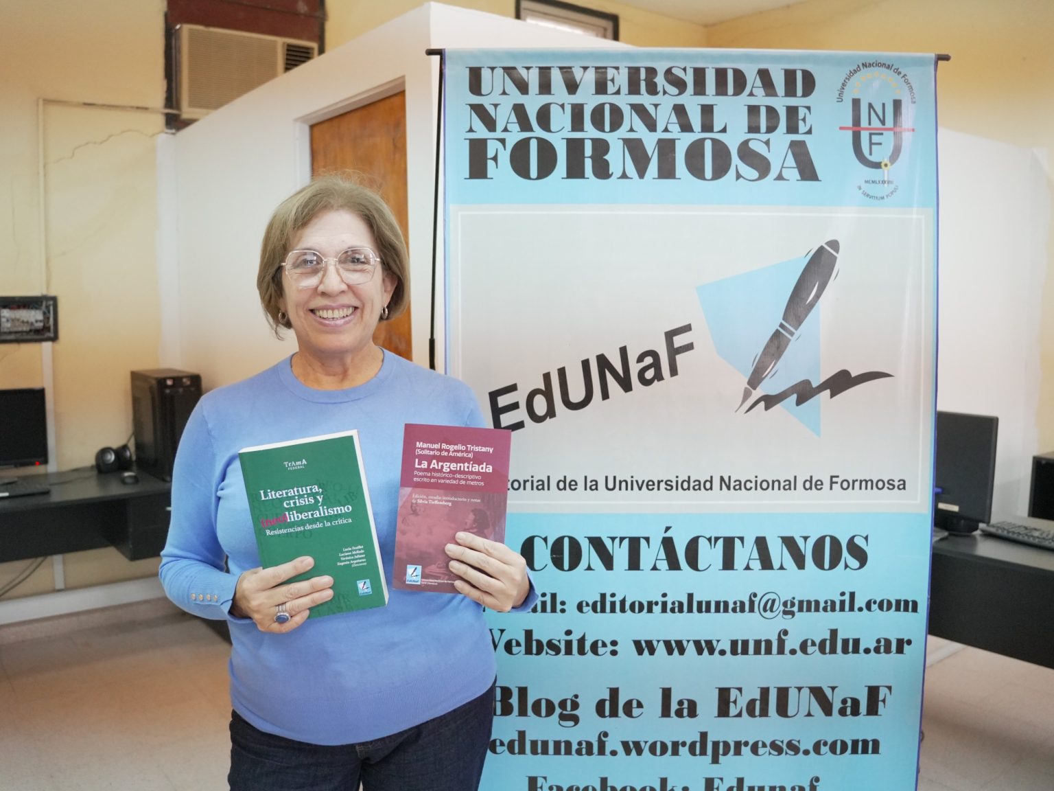 La Editorial de la UNaF presentó libros e investigaciones en congreso argentino de literatura