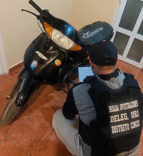 La Policía recuperó una motocicleta y detuvo a un hombre