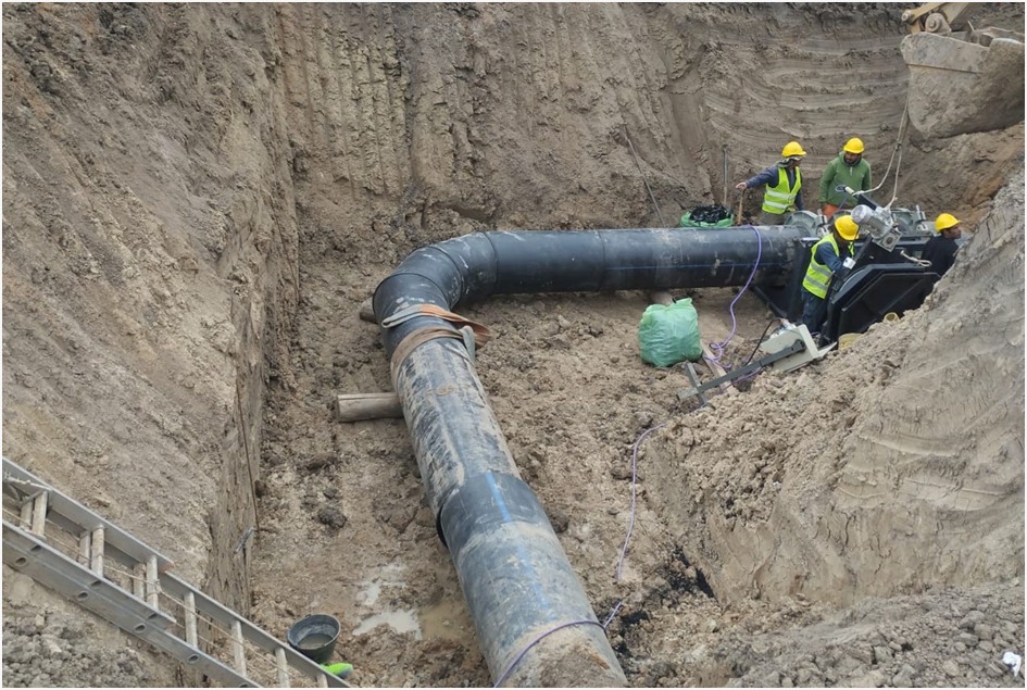 Formosa continúa una obra estratégica para mejorar la distribución de agua potable