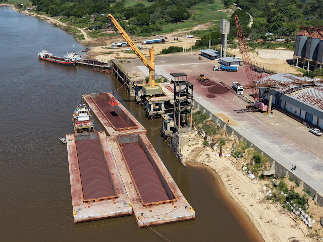 Llegó un nuevo cargamento de mineral de hierro para la planta biosiderúrgica en Formosa