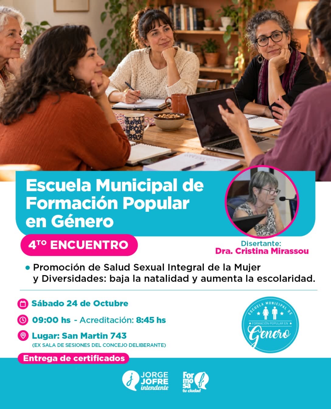La Escuela de Formación Popular en Género cierra este sábado con su cuarto encuentro