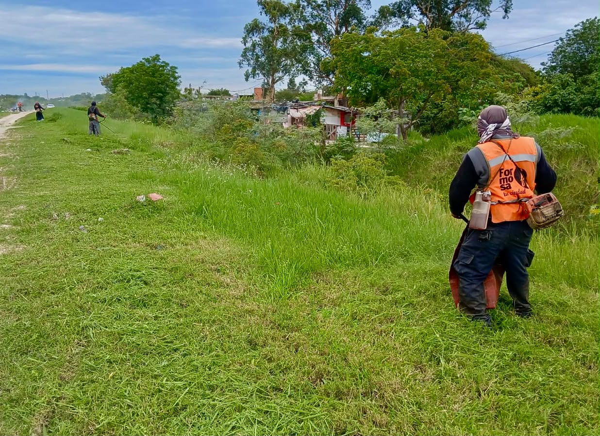 La Municipalidad intensifica y trabajos de mantenimiento y embellecimiento de espacios verdes de la ciudad