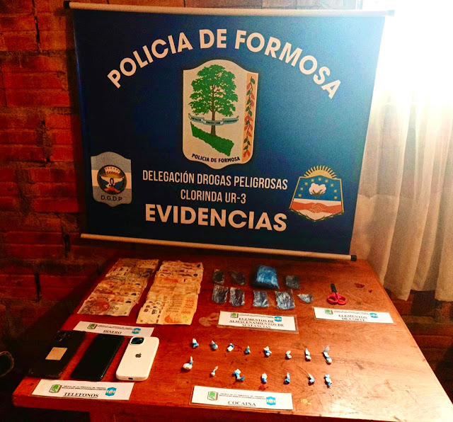 Clorinda: Desarticularon centro de distribución de estupefacientes y detienen a un hombre