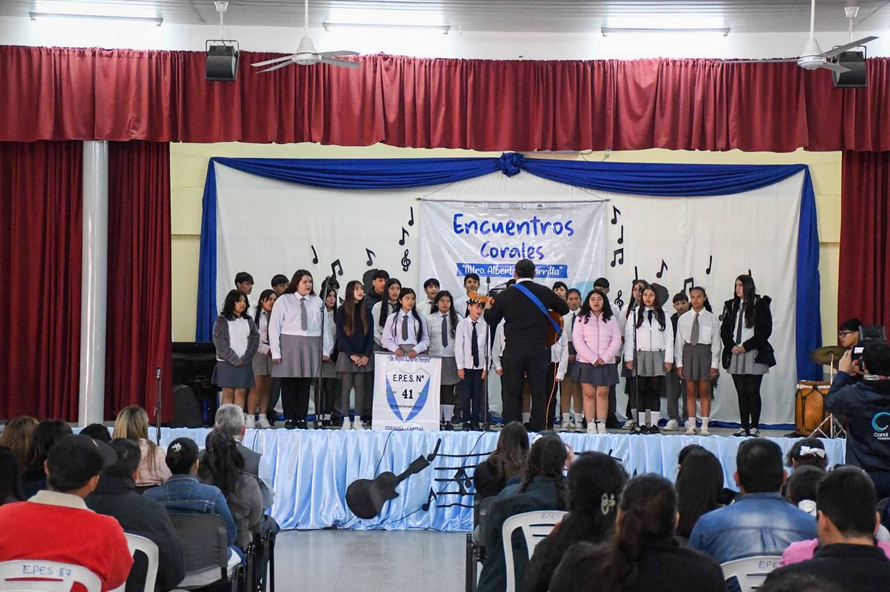 Encuentros Corales: Se concretó en la EPES N° 87 la última jornada del Nivel Secundario