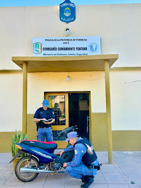 Fontana: Recuperaron una motocicleta sustraída y detuvieron al presunto autor