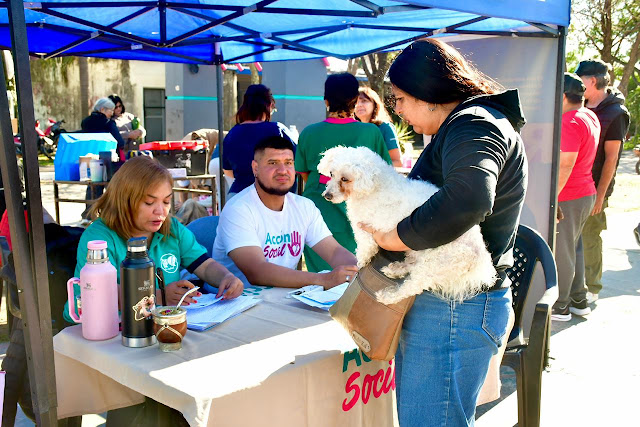 El Castramóvil llevó sus servicios gratuitos al barrio Juan Manuel de Rosas