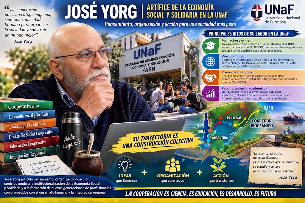 Una mirada académica al artífice de la Economía Social y Solidaria en la UNaF, José Yorg