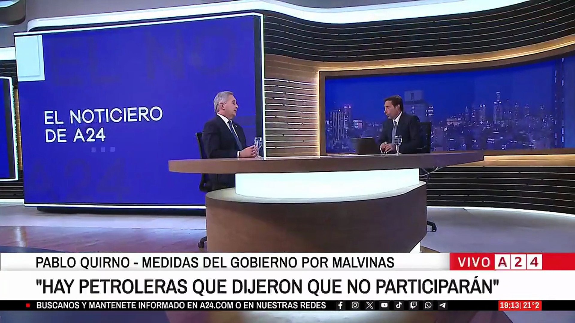 El canciller Quirno reafirmó que «Argentina no tiene ninguna intención belicosa» en el reclamo por la soberanía de Malvinas