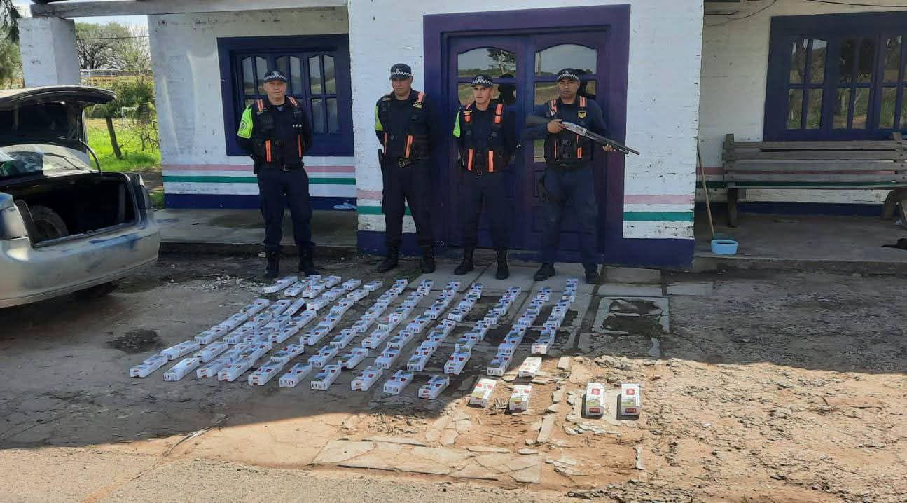 GRAL. SAN MARTÍN: EN CONTROL VIAL SECUESTRAN CIGARRILLOS DE CONTRABANDO VALUADOS EN MAS DE .900.000