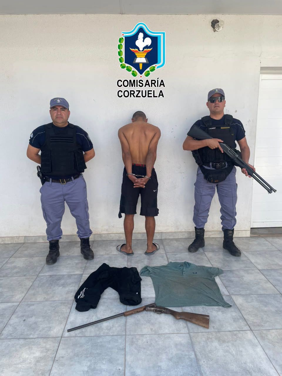 CORZUELA: DETIENEN A UN HOMBRE POR EL ROBO DE UNA ESCOPETA Y OBJETOS DE UNA CAMIONETA