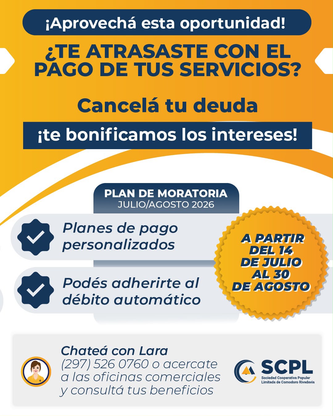 La SCPL lanza un plan para asociados: «estaremos atentos a quienes necesiten acompañamiento»