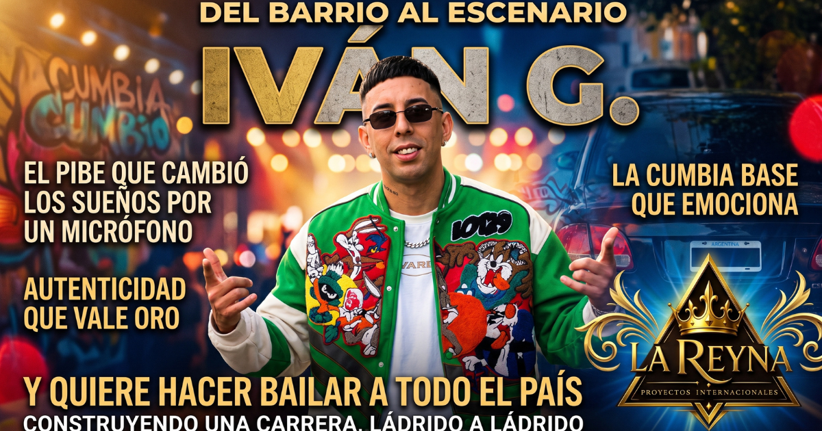 DEL BARRIO AL ESCENARIO: IVÁNG, EL PIBE QUE CAMBIÓ LOS SUEÑOS POR UN MICRÓFONO Y QUIERE HACER BAILAR A TODO EL PAÍS DEL BARRIO AL ESCENARIO: IVÁNG, EL PIBE QUE CAMBIÓ LOS SUEÑOS POR UN MICRÓFONO Y QUIERE HACER BAILAR A TODO EL PAÍS