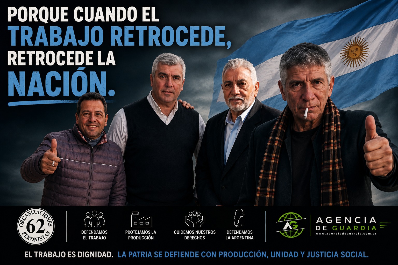 Las 62 convocan a plenario federal y advierten con paro nacional