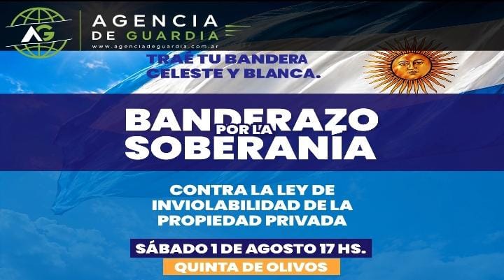 Libres del Sur convoca a un Banderazo en Olivos contra la «venta de la Argentina»