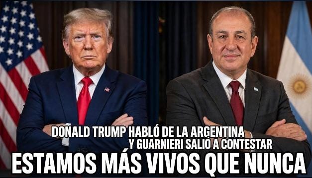 IMG-20260820-WA0048.jpg Trump dijo que Argentina se está muriendo y Mario Guarnieri le respondió: «Estamos más vivos que nunca»