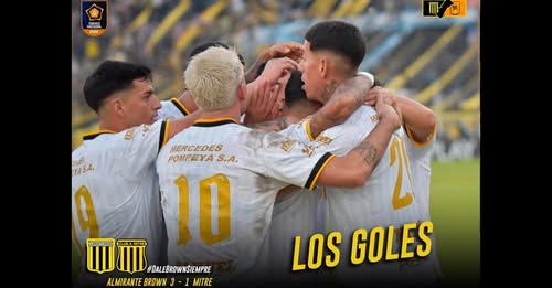 ALMIRANTE BROWN 3 – 1 MITRE | LOS GOLES