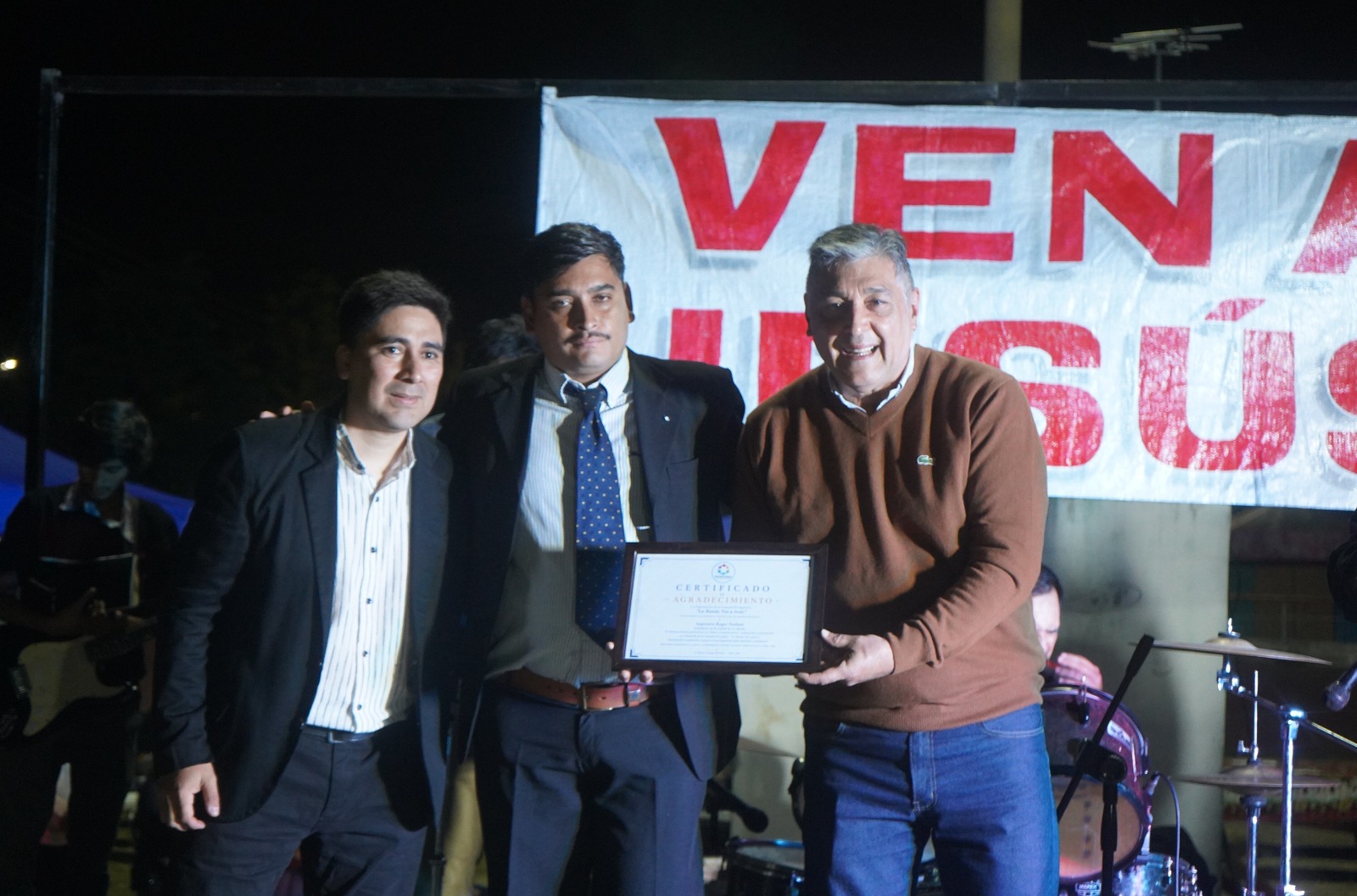 Nediani participó de una actividad evangelista organizada por las «Iglesias Unidas de La Banda»