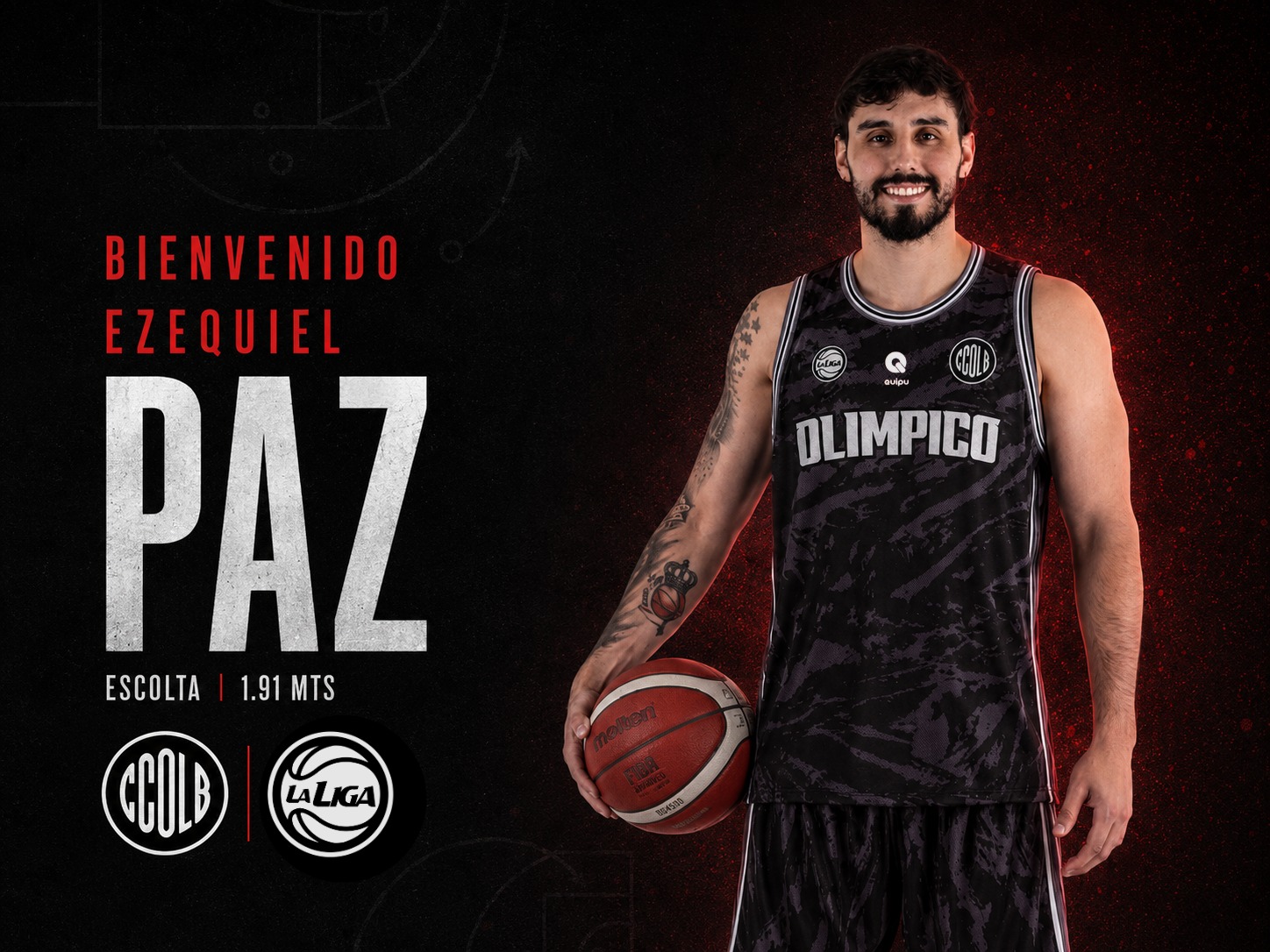 Ezequiel Paz es nuevo jugador de Olímpico