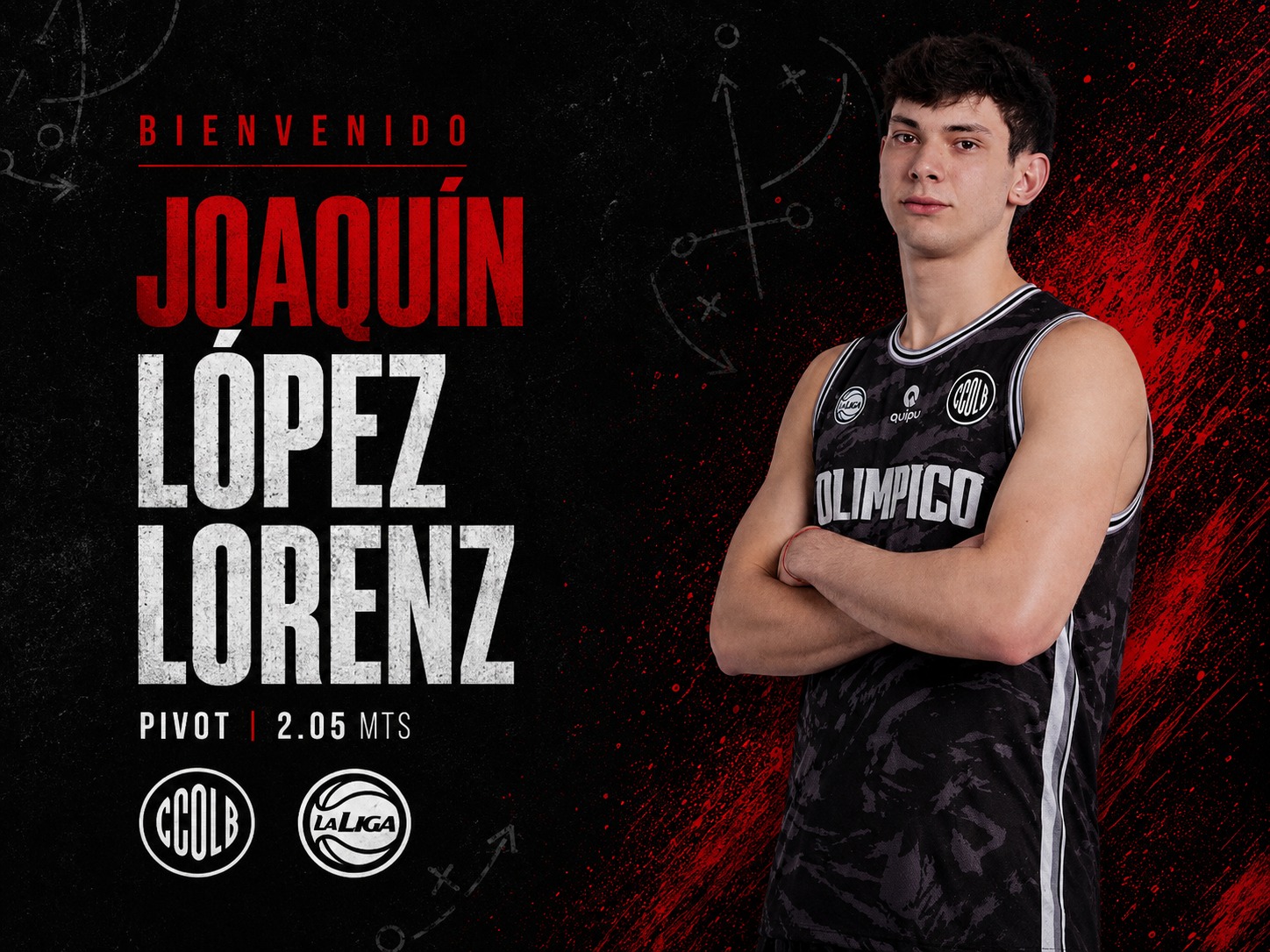 Joaquín López Lórenz es nuevo jugador de Olímpico