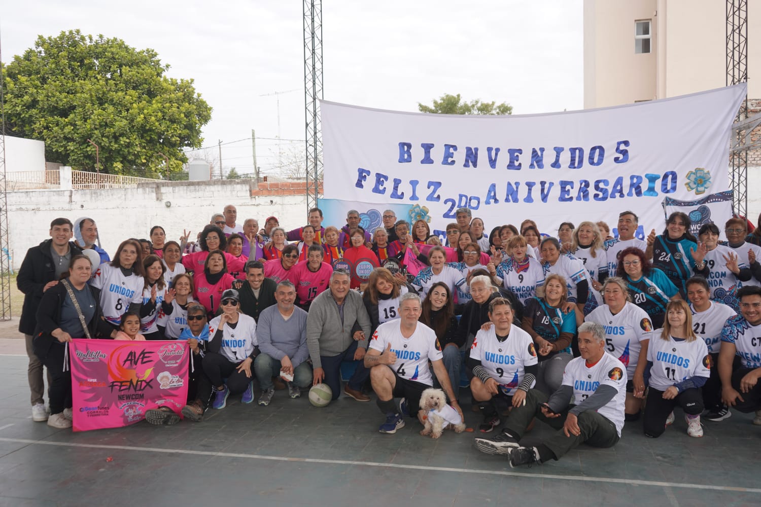 Nediani acompañó la celebración del segundo aniversario de «New Com Banda»