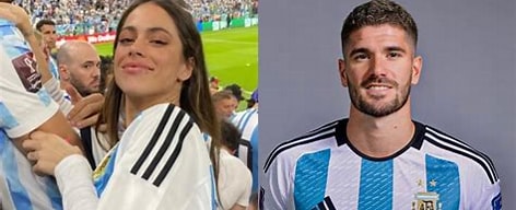EL ROMÁNTICO ABRAZO DE TINI Y RODRIGO DE PAUL TRAS LA VICTORIA ANTE INGLATERRA Y EL PASE A LA FINAL DEL MUNDIAL 2026.