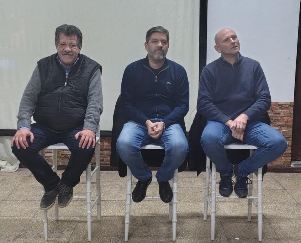 Carli Bianco, Sergio Barenghi y Germán Lago de cara con la militancia Carli Bianco, Sergio Barenghi y Germán Lago de cara con la militancia