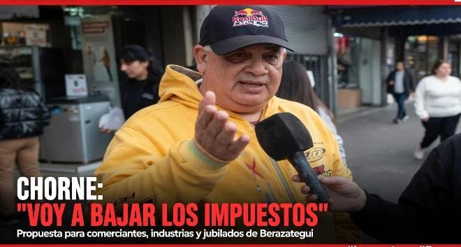 IMG-20260901-WA0029(1).jpg Roberto Chorne desde la peatonal de Berazategui: «Los comercios cierran por la crisis y porque el municipio no acompaña con una baja de impuestos»