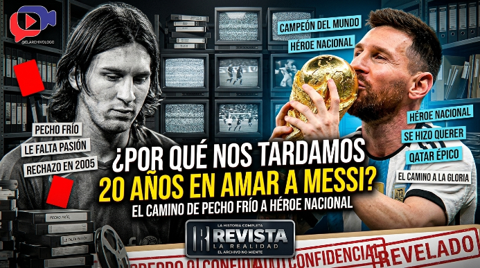 DE “PECHO FRÍO” A PRÓCER: EL DÍA QUE ARGENTINA APRENDIÓ A QUERER A MESSI