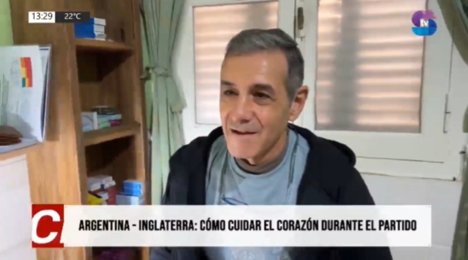 Cómo cuidar el corazón durante el partido entre Argentina e Inglaterra Cómo cuidar el corazón durante el partido entre Argentina e Inglaterra