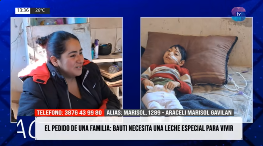 Bauti tiene síndrome de West y necesita ayuda para poder alimentarse Bauti tiene síndrome de West y necesita ayuda para poder alimentarse