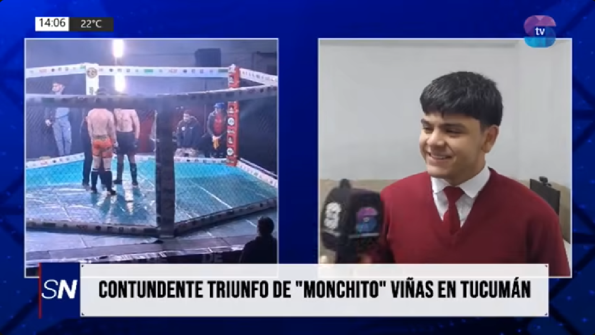 Monchito Viñas se impuso en Tucumán y hace crecer su nombre en MMA Monchito Viñas se impuso en Tucumán y hace crecer su nombre en MMA