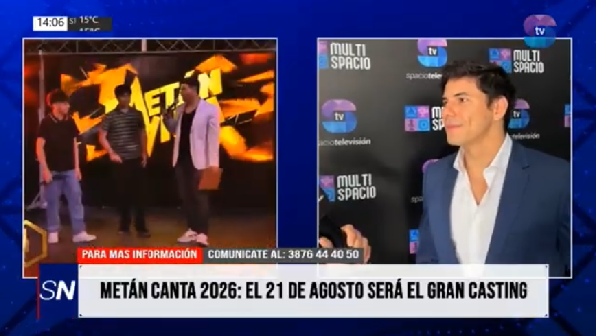 Metán Canta vuelve y confirmó el casting para el 21 de agosto Metán Canta vuelve y confirmó el casting para el 21 de agosto
