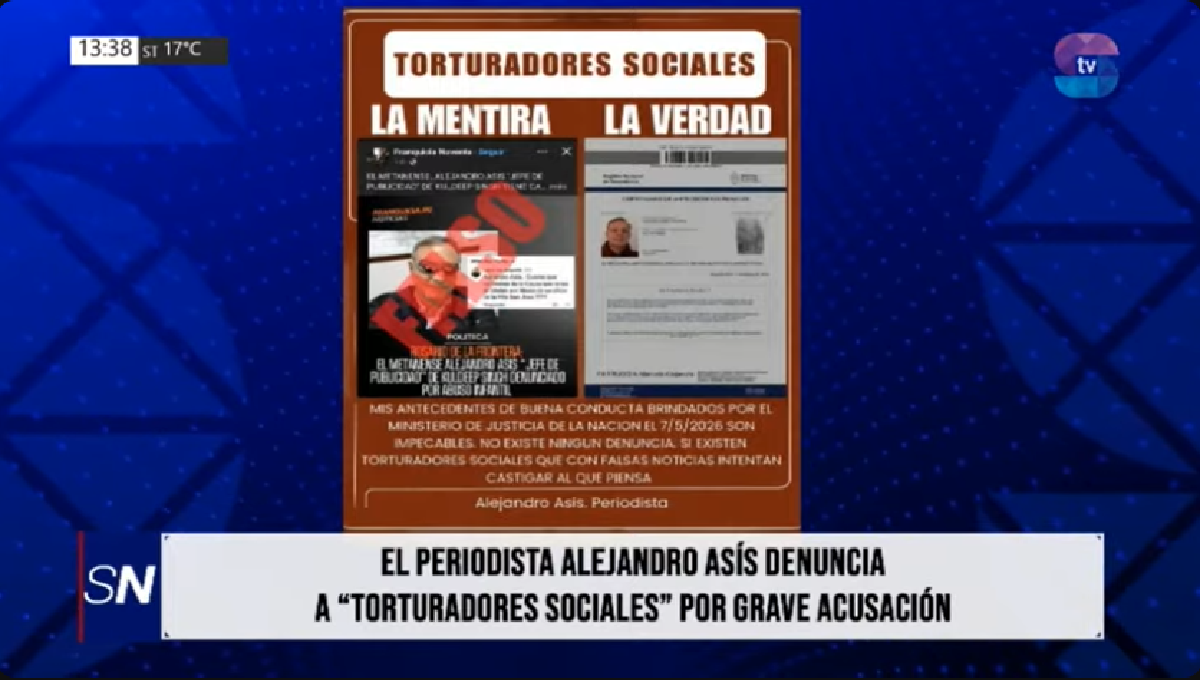 Periodista salteño denunció difamación y apuntó contra la política Periodista salteño denunció difamación y apuntó contra la política