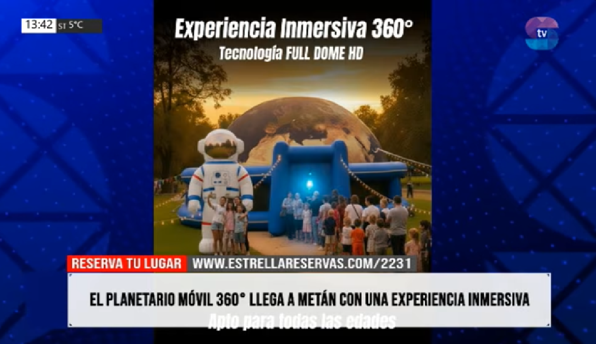 Llega a Metán el Planetario Móvil 360: una experiencia inmersiva en Casa de la Cultura Llega a Metán el Planetario Móvil 360: una experiencia inmersiva en Casa de la Cultura