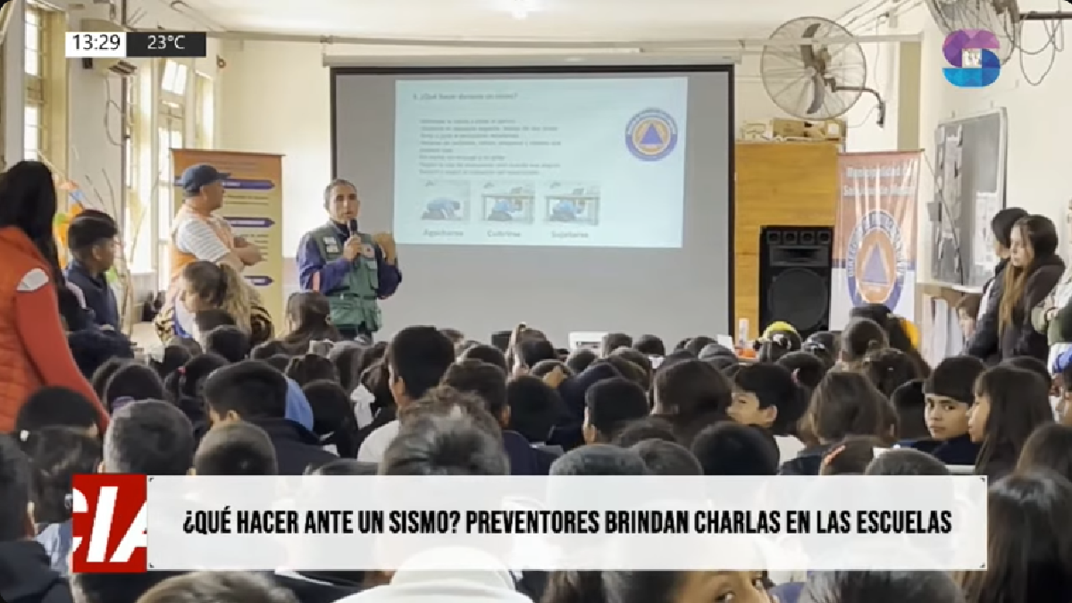 Prevención sísmica en Metán: capacitan a alumnos sobre cómo actuar ante una emergencia Prevención sísmica en Metán: capacitan a alumnos sobre cómo actuar ante una emergencia