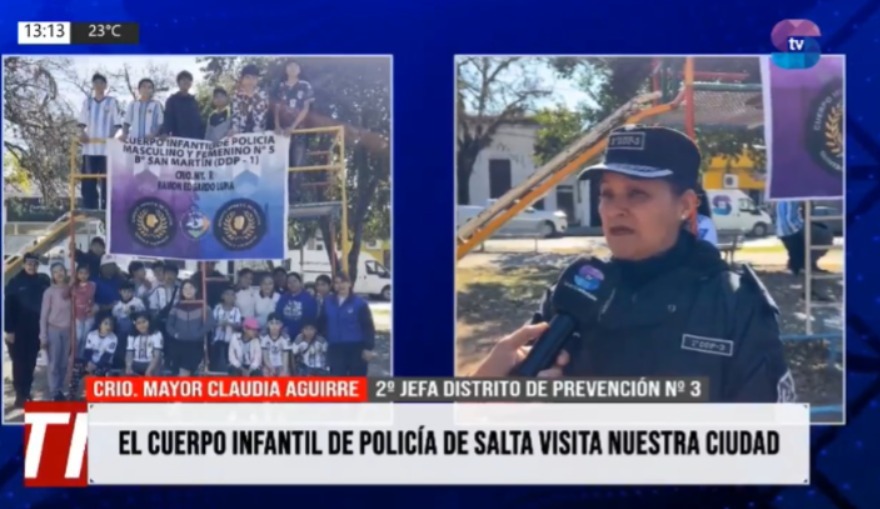 Niños del Cuerpo Infantil de Policía de Salta visitaron la ciudad de Metán Niños del Cuerpo Infantil de Policía de Salta visitaron la ciudad de Metán
