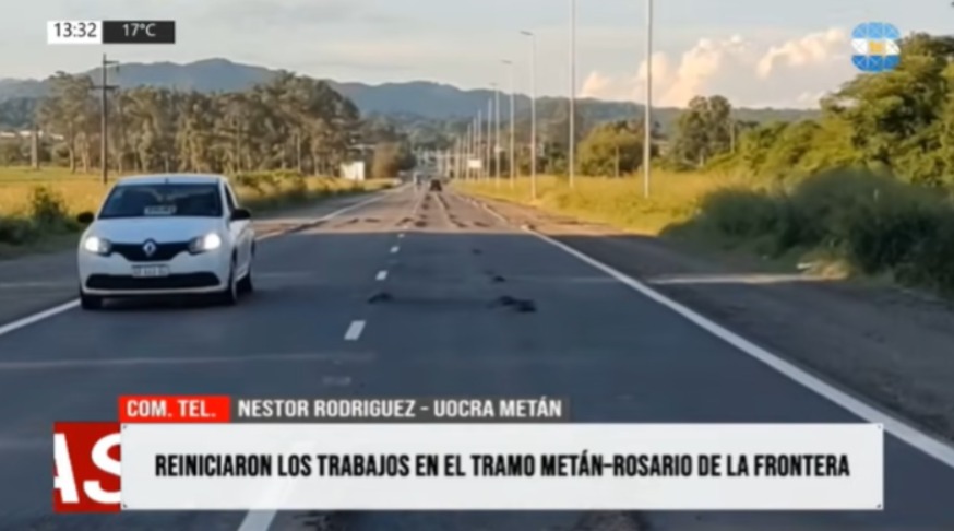 Ruta 9/34: UOCRA confirmó la reanudación de los trabajos Ruta 9/34: UOCRA confirmó la reanudación de los trabajos