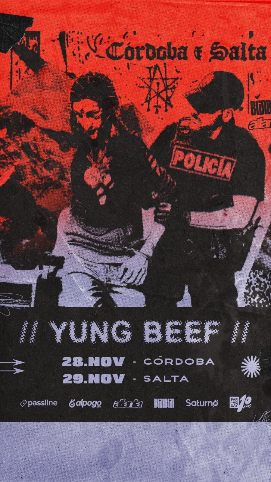 YUNG BEEF LLEGA A CÓRDOBA Y SALTA CON SU GIRA NARCO CULTOUR