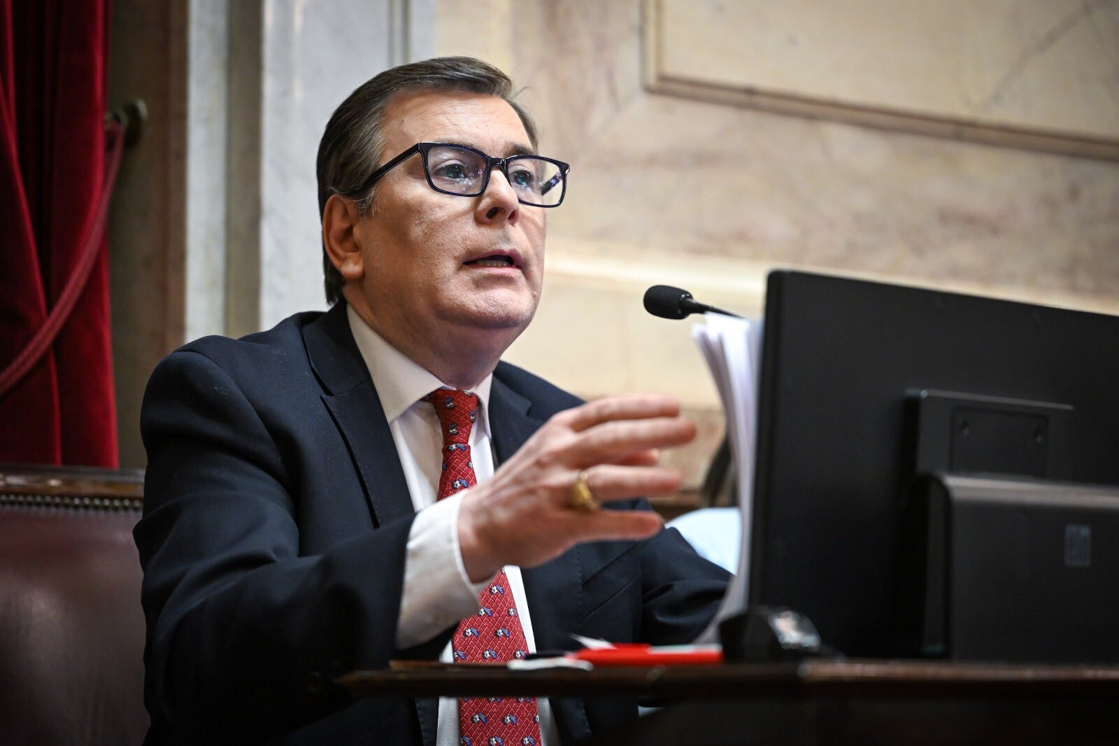 zamora debate congreso.jfif Zamora cuestionó la “filosofía social de base” de la reforma laboral y advirtió sobre su impacto fiscal